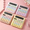 Калькулятор в стиле пишущей машинки, большой ЖК-дисплей, легко читаемый калькулятор с круглыми клавишами для повседневного офисного использования
