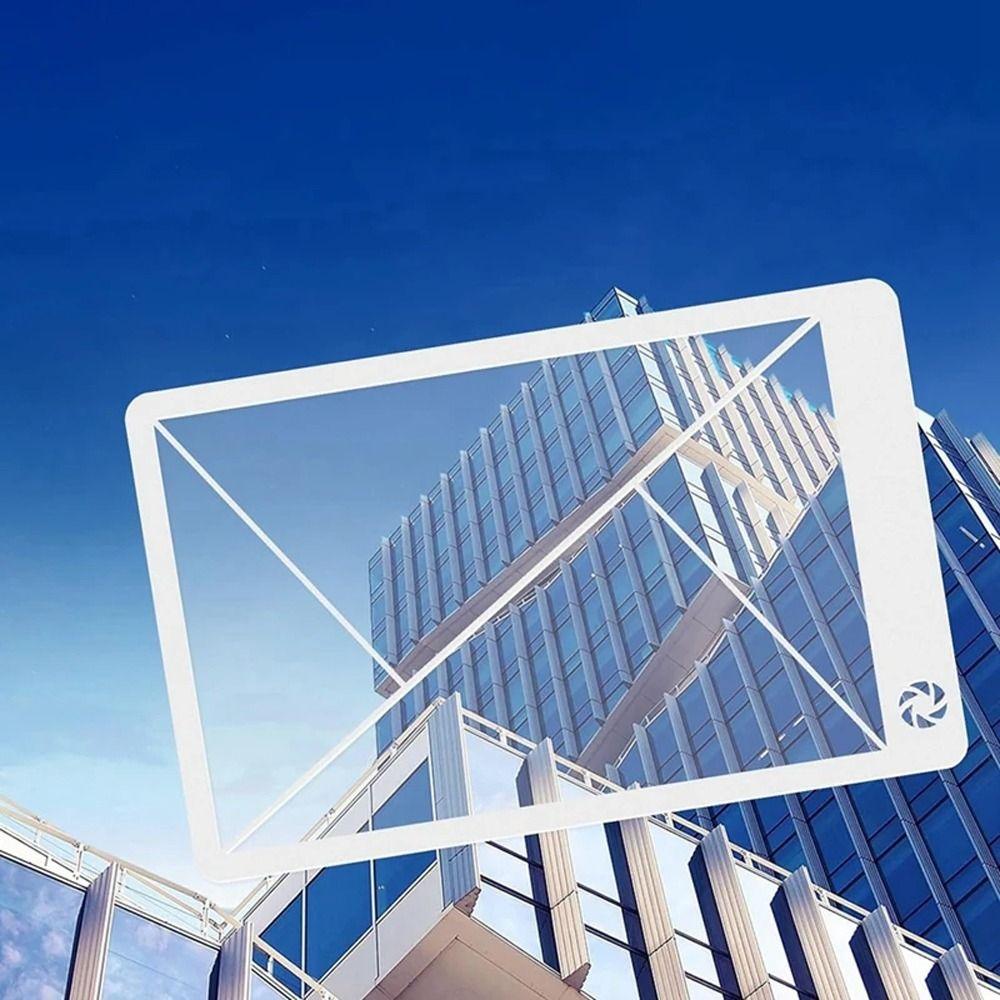 Composition Viewfinder Ruler Transparent Fibonacci Viewer Golden Ratio Ruler  Art Tool