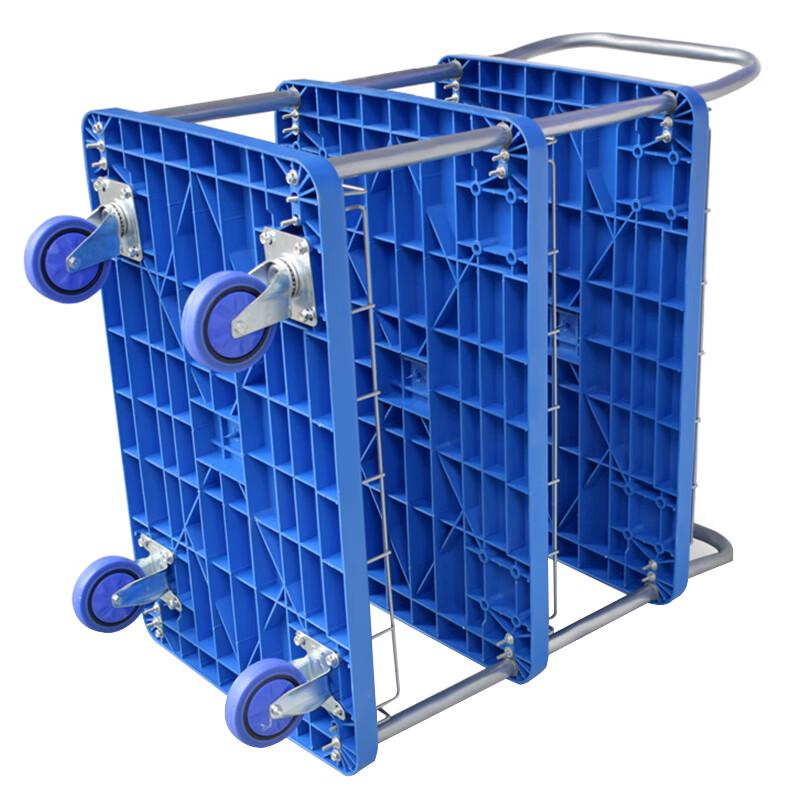 Haisidike Double-Layer Platform Cart with Guardrail