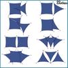 Sunshade sail for the garden, waterproof UV material, navy blue 3x5