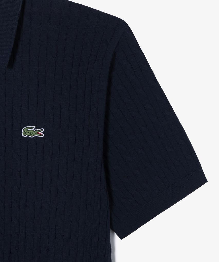 LACOSTE Мужской вязаный поло с коротким рукавом Ph368E-56G 166