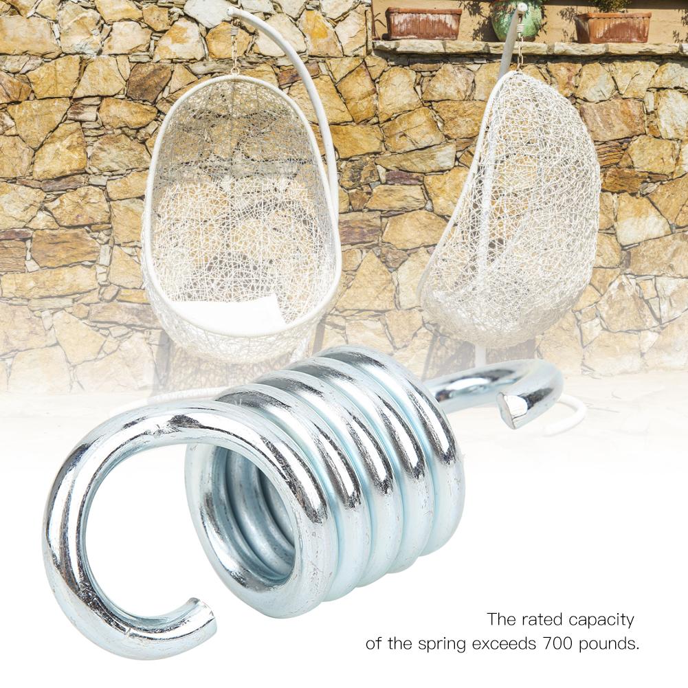 Серебристые прочные крюки с пружинной подвеской, металлический крюк для гамака, поворотные аксессуары для подвесного кресла для