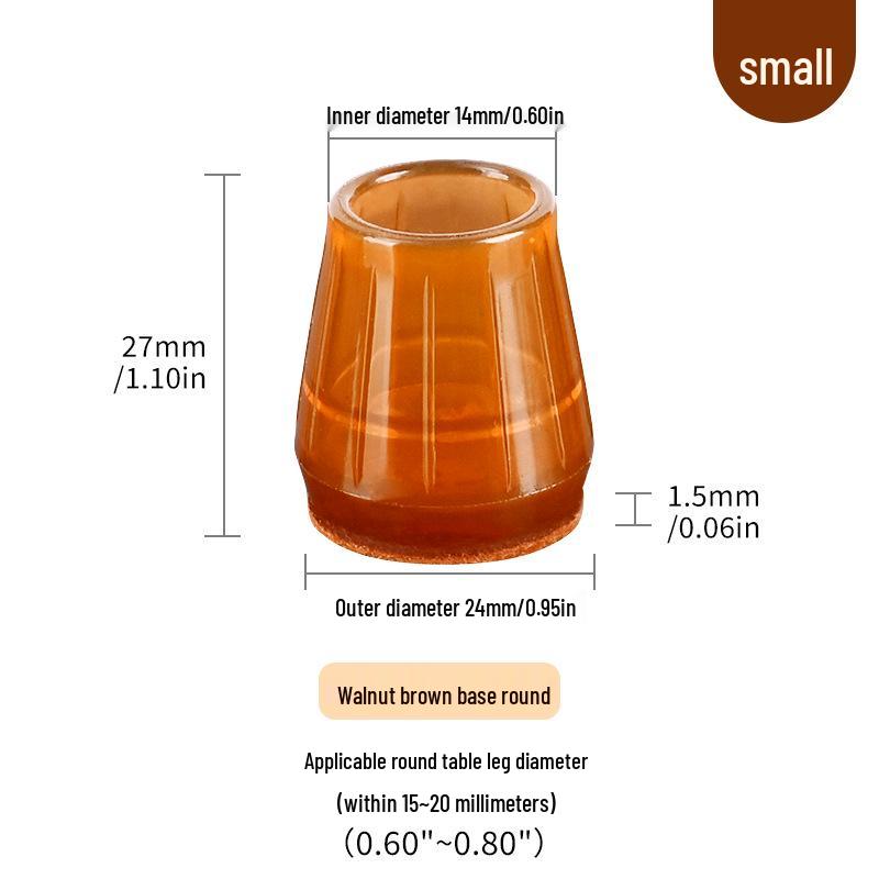 Силиконовые накладки на ножки стульев с фетровыми накладками - Защита мебели и снижение шума