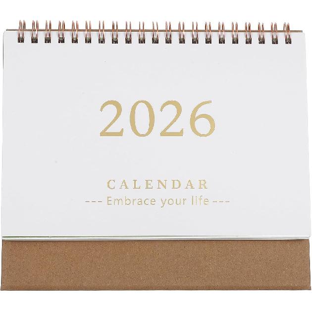 2026 Calendar: Small Desk Calendar 2025-2026, Jul. 2025 to Dec. 2026, 18 Months Standing Flip Planner for Home Office Easy Planning And Organization,