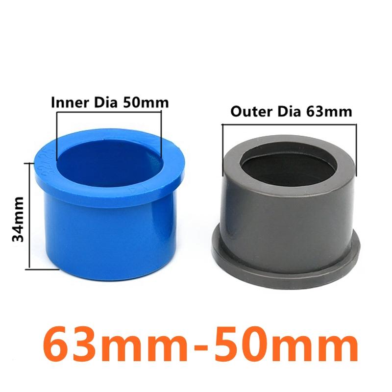 25~63mm To 20/25/32/40/50mm PVC Reducing Pipe Connectors Garden Irrigation Joint Water Supply Pipe Adapter Aquarium Pipe Bushing