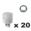 1/20 шт. Мини USB Ночник Теплый Белый Защита Глаз Лампа для Чтения Книг USB Штекер Компьютер Мобильная Зарядка Светодиодный Ночник
