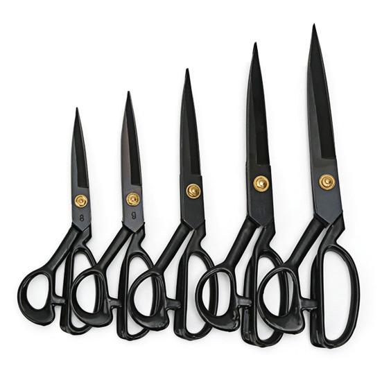 High Carbon Steel Tailor Scissors Sharp Blade Metal Fabric Scissors Multipurpose Dressmaker Sewing Embroidery Faux Leather Craft Cutting Shears