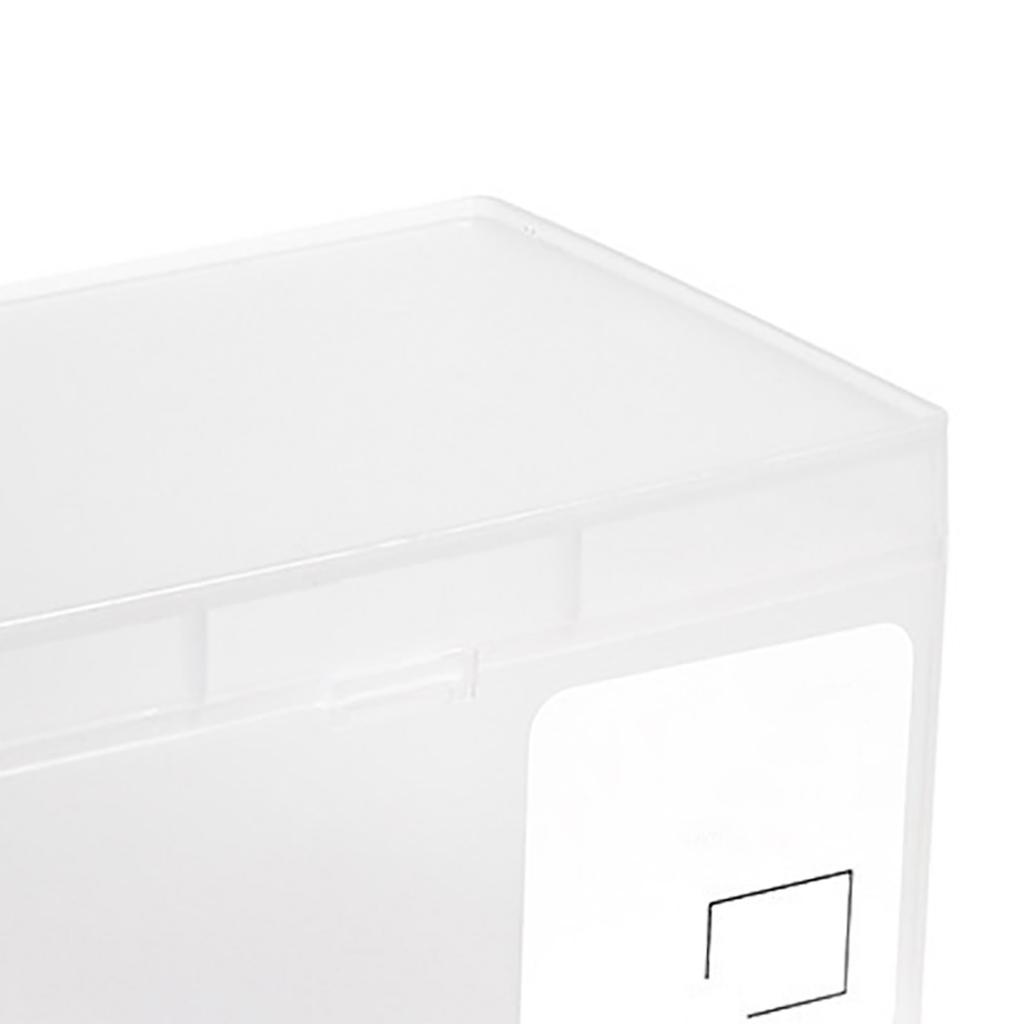 Пластиковый ящик для хранения карт, настольный органайзер для косметики с крышкой для студенческого общежития, офиса