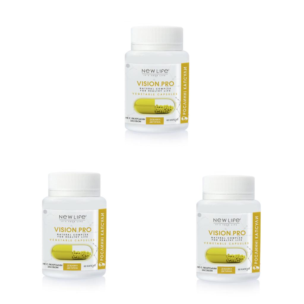 Vision Pro с Лютеином New Life Добавка Диетическая (Здоровье Глаз, Поддержка Зрения)