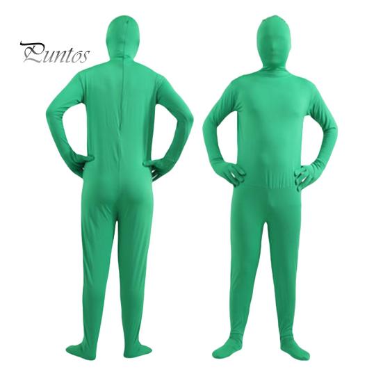 Комбинезон унисекс на Хэллоуин, облегающий, дышащий, с длинными рукавами, с капюшоном, эластичный, однотонный, невидимый комбинезон на молнии сзади, реквизит для вечеринки