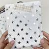 20 шт./набор изысканных бумажных пакетов со звездами, подарочная упаковка, маленькая картонная сумка, упаковка для выпечки, закусок, бумажный пакет своими руками