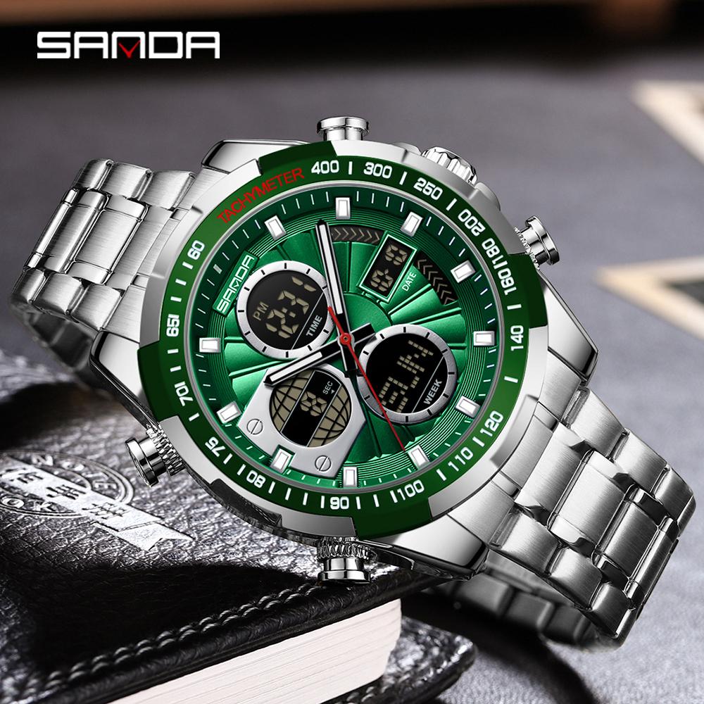 Цифровые светодиодные часы мужские спортивные кварцевые наручные часы роскошный секундомер водонепроницаемые мужские электронные часы