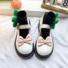 2025 новые маленькие кожаные туфли женские японские JK милые туфли принцессы для девочек с юбкой толстая подошва неглубокий носок маленькие одинарные туфли