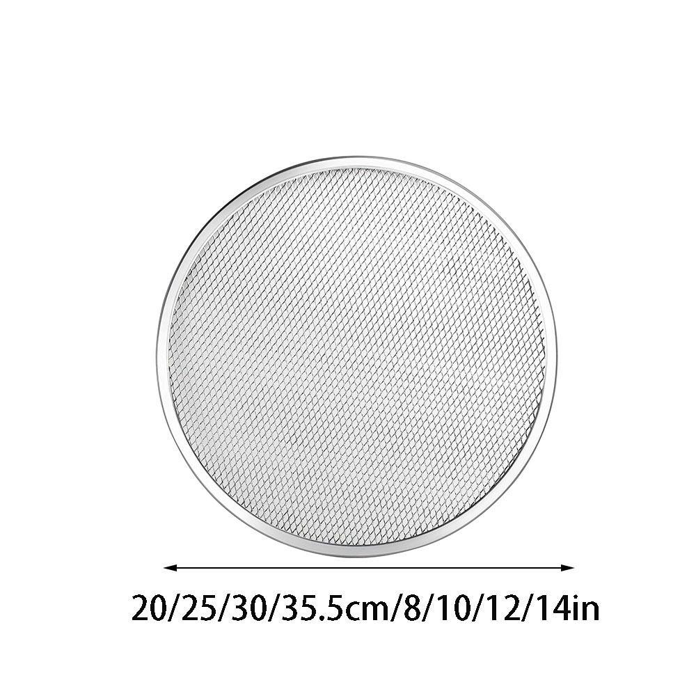 Reusable Pizza Pan Non Stick Bakeware Mesh Net Barbecue Grate  Oven Baking