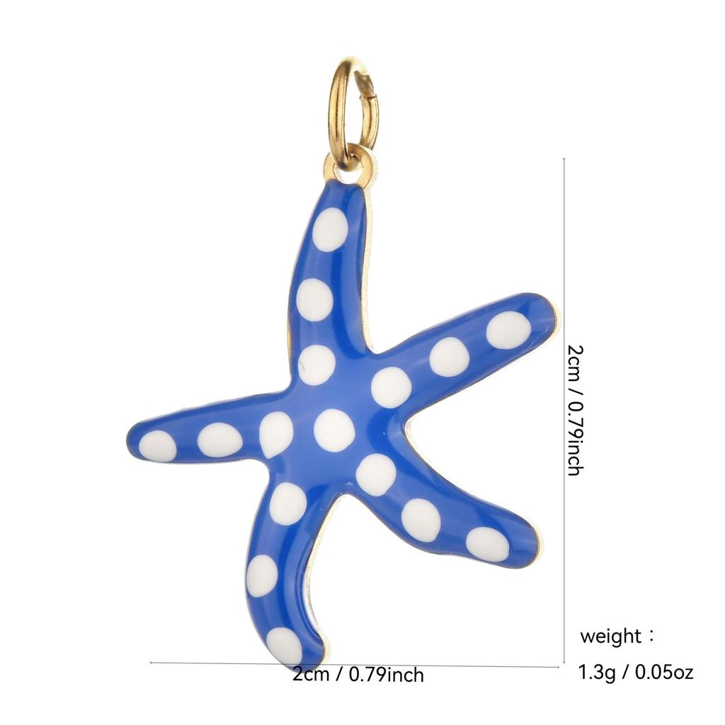 Подвеска Морская звезда из нержавеющей стали для изготовления украшений своими руками: Шарм для ожерелья или браслета с сохранением цвета