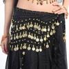 Women Sequins Show Costumes Waist Chain Hip Scarf Belly Dance Belt Dancer Skirt