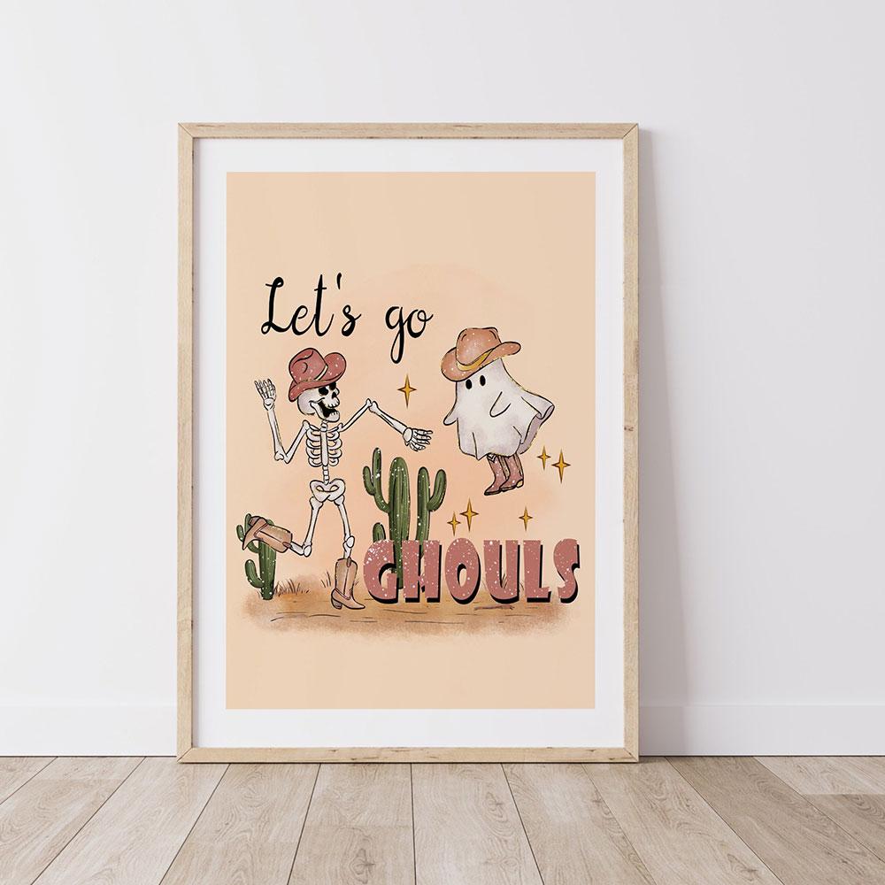 Halloween Fall Boho Poster Autumn Art Print Minimalist Canvas Painting Modern Gallery Wall Picture For Living Room Home Decor