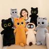 Межграничная Длинная Плюшевая Игрушка-Подушка Кот С Большими Глазами