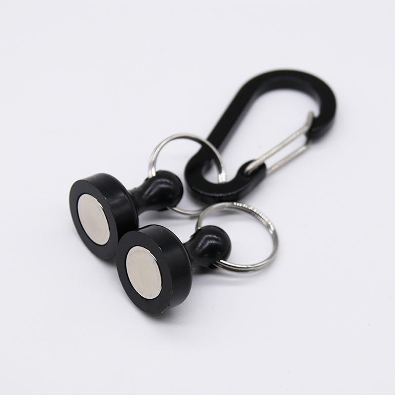 Рыболовная магнитная подвесная пряжка Предотвращение потери Брелок Подвесной карабин Защита от падения Наружный альпинизм Страховочный шнур