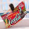 C-Coca-Colas Микрофибровое Печатное Пляжное Полотенце Альпинизм Йога Пляж Плавание Бег Впитывающее Мягкое Полотенце