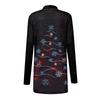 Women's Fashion Casual Printed Medium Length Cardigan Jacket Coat