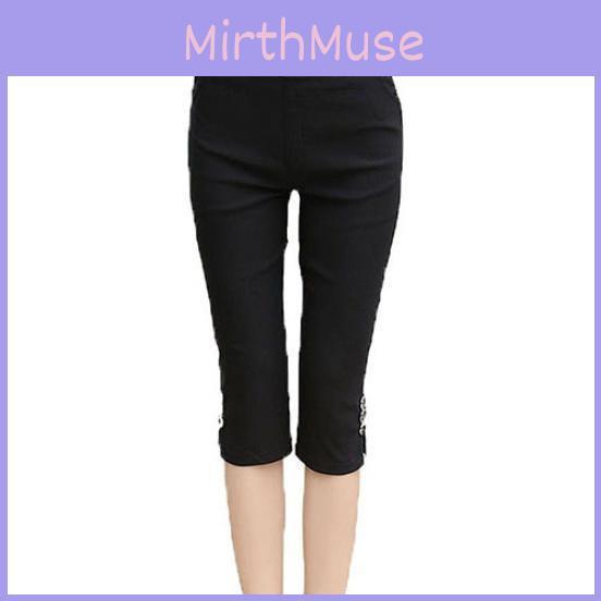 Женская мода Летние Сексуальные Мягкие Узкие Стрейч Капри Джеггинсы для Трендового Образа