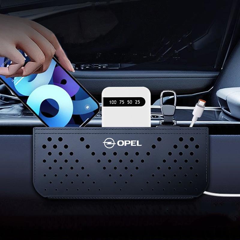 AAAYQ1 Fashion Leather Car Seat Storage Box Seat Gap Storage Box Cell For Opel Vauxhall OPC ADAM Insignia Antara Corsa J D H Kadett GT