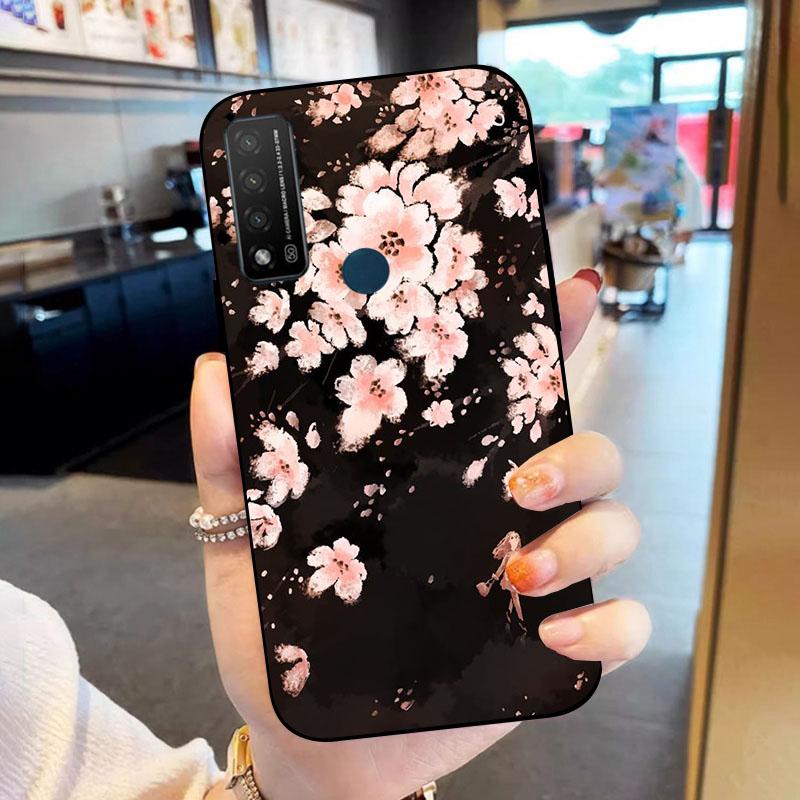 Чехол для телефона TCL 20 R 5G Силиконовый Мягкий ТПУ Задняя крышка Для TCL 20R 5G Чехлы TCL20R Модный Печатный Корпус Coque T767H Capa