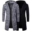 2025 Spring And Autumn Winter New Men'S Hooded Thick Cardigan Sweater Coat European And American Trendy Knitted Sweater Sweater