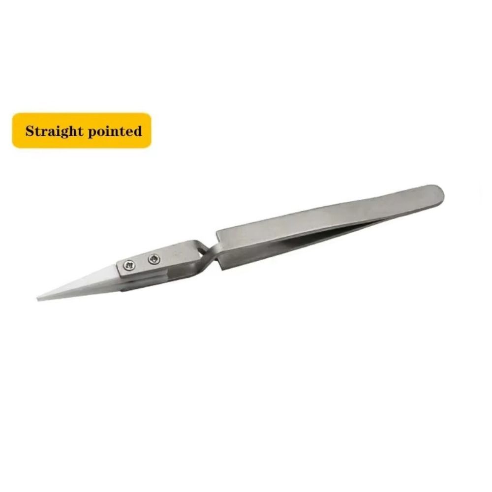 3 PCS Soldering Soldering Tweezers Reverse Anti-Static Tweezers Ceramic Tweezer  Household