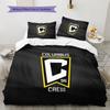 Columbus Crew  Pattern Bedding Quilt Set  Home Decoration  Gift (1 * duvet cover + 2 * pillowcase  without core)
