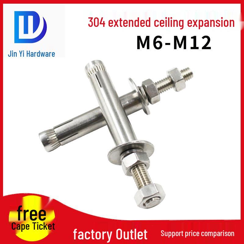 Сверхдлинный потолочный анкерный болт из нержавеющей стали 304 с резьбовой шпилькой