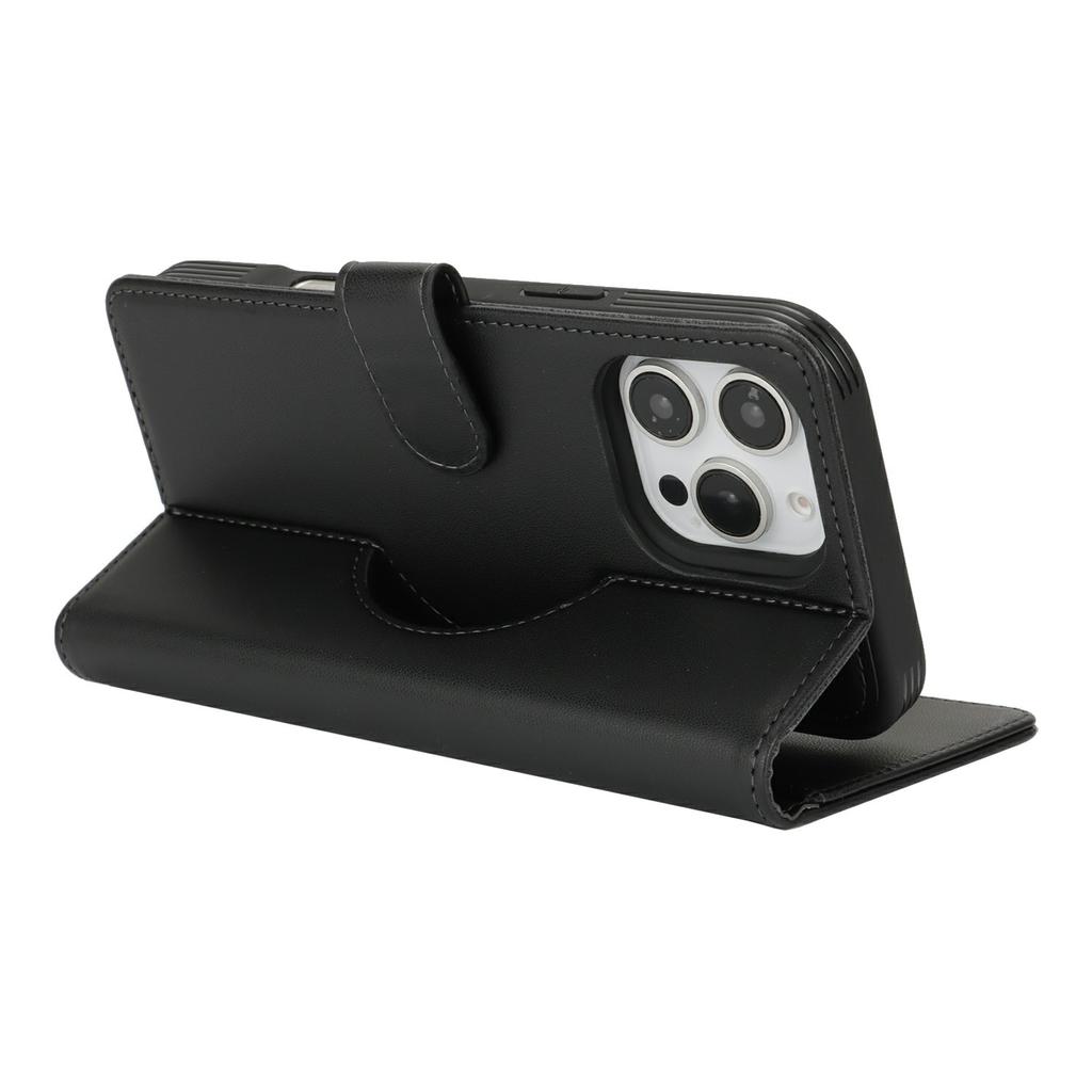 For iPhone 16 Pro Wallet Case Compatible with MagSafe Anti-Drop Detachable PU Leather Phone Cover