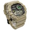Casio Цифровые часы с графиком приливов и отливов и данными о фазах Луны Хаки Международная модель Мужской дисплей, WS-1700H-5AV Бежевый, [Б/У]
