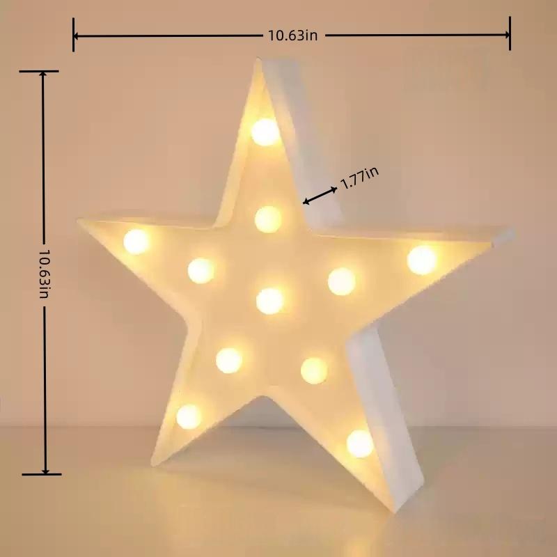 Xiaomi 1PC Creative LED Shaped Night Light, Powered by a Battery Box (Excluding Batteries), Suitable for Photography, and Party Decor
