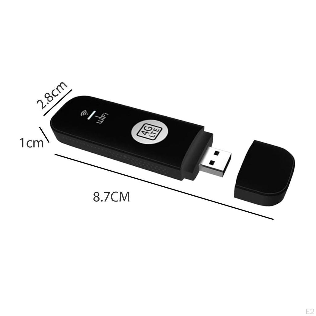 4G LTE USB WiFi модем-роутер Сетевой адаптер Высокоскоростной Поддерживает 8 подключений устройств Европейский