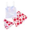 Seaside vacation style Spice Girls split swimsuit women's summer white suspender tube top high waist hip skirt three-piece swimsuit