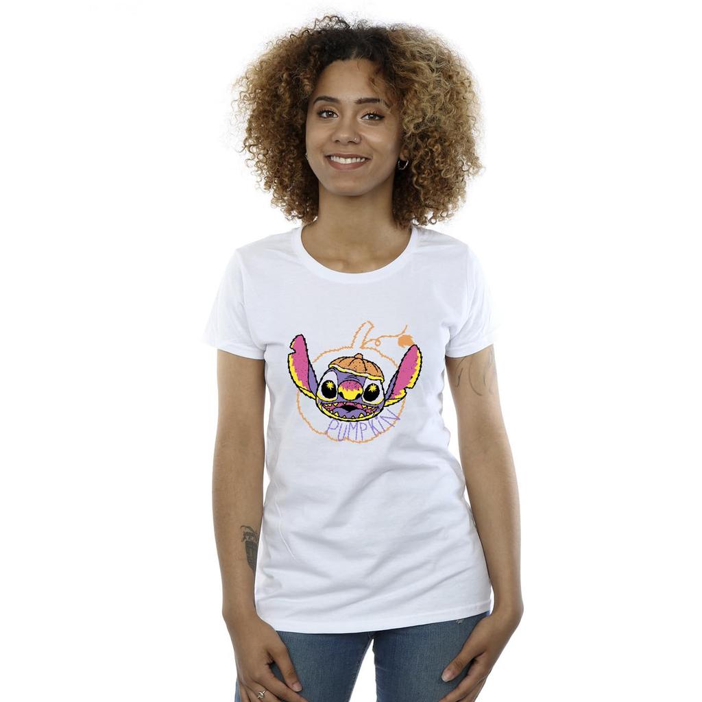 Lilo & Stitch Womens/Ladies Pumpkin Head Cotton T-Shirt