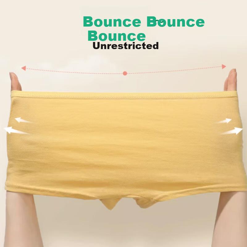 Disposable Underwear for Children, Pure Cotton Boxer Briefs, Girls' Travel Essentials, Portable, No-Wash, Individually Packaged, L Size, 5-Pack
