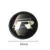 New New 4PCS 65mm Car Wheel Badge Emblem Sticker 60mm hub cover For Volkswagen VW Jetta R Rline Touran POLO Golf MK4 MK5 MK