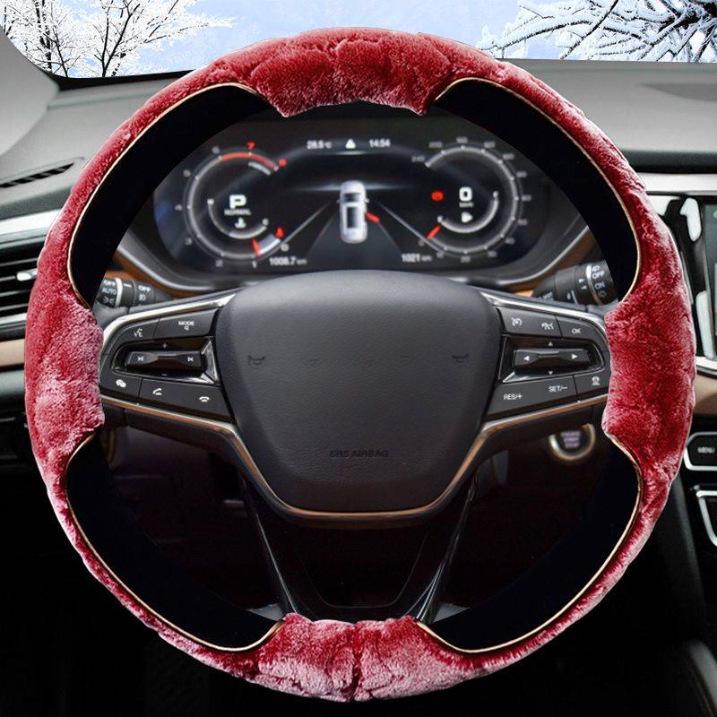 Plush Winter Steering Wheel Cover for GAC Trumpchi GS4, GS8, GS357, Yingbao, Yingku M8, M6, E8, E9