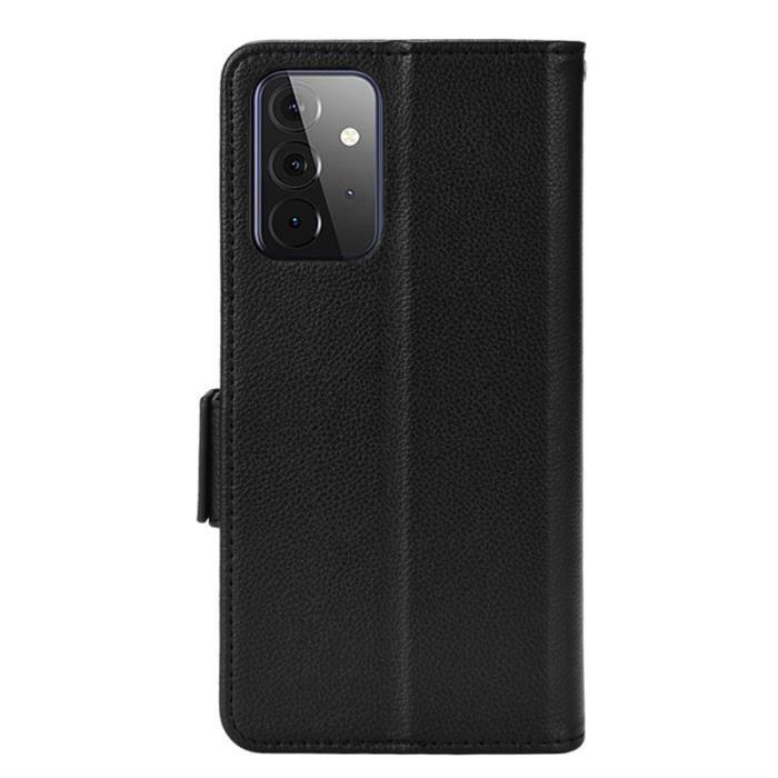 Coque/étui portefeuille - NOBRAND - Samsung Galaxy A53 5G - Cuir PU - Antichoc - Noir