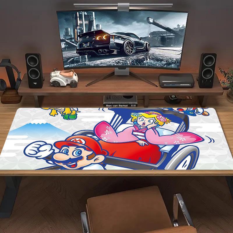 Super Mario2 Print Cushion Non-slip Laptop Tablet Big Mousepad XXL Mat Mini PC Playmat With Lock edge