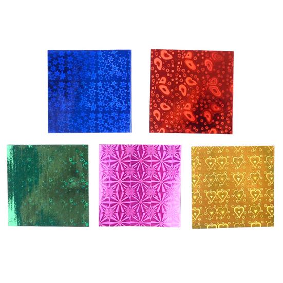 50 шт. Набор цветной квадратной бумаги для оригами в ассортименте Бумага для ручной работы Бумажные журавлики Блестящая бумага для оригами DIY Крафт Складная бумага Украшение для скрапбукинга