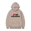 I Love My Boyfriend Printing Popula Women Hoodies Sweatshirt Gothic Winter Pullover Fashion Long Sleeve Men/Women Hoodydy