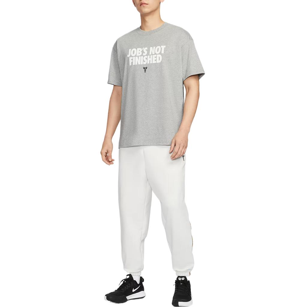 Nike Kobe Fashion Удобная Простая Универсальная Футболка с Коротким Рукавом Мужские Топы Темно-Серый II6592063