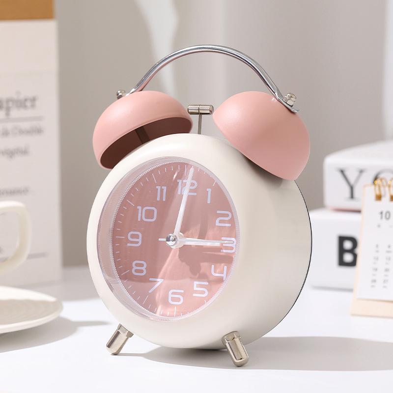 Супер громкий мультяшный металлический настольный будильник - тихий, креативный цифровой будильник