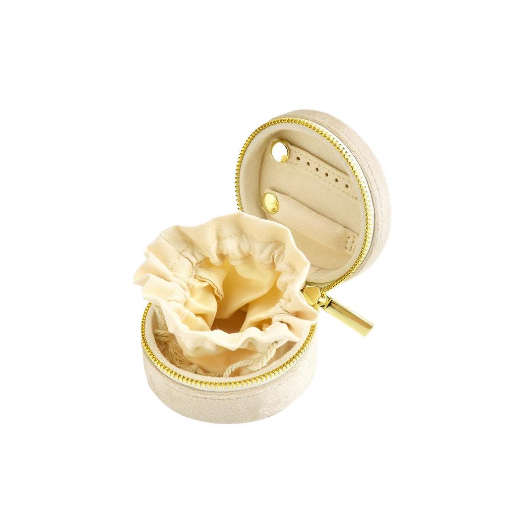 Портативная бархатная шкатулка для украшений в форме сердца для ожерелий и серег - маленькая, большой вместимости