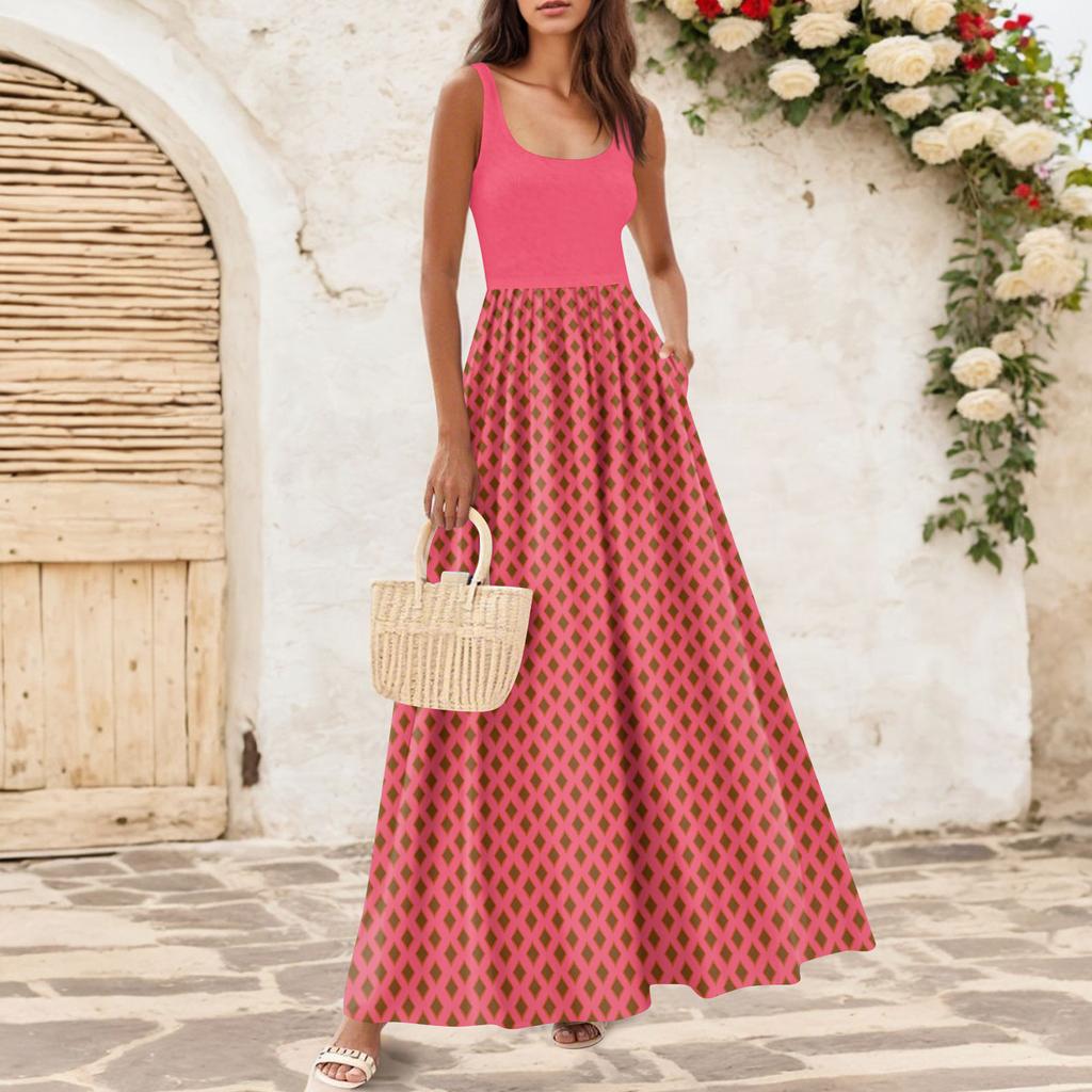 Women's Flowing Dresses Women's Summer Dresses Casual Long Dresses Cute Floral Long Dresses