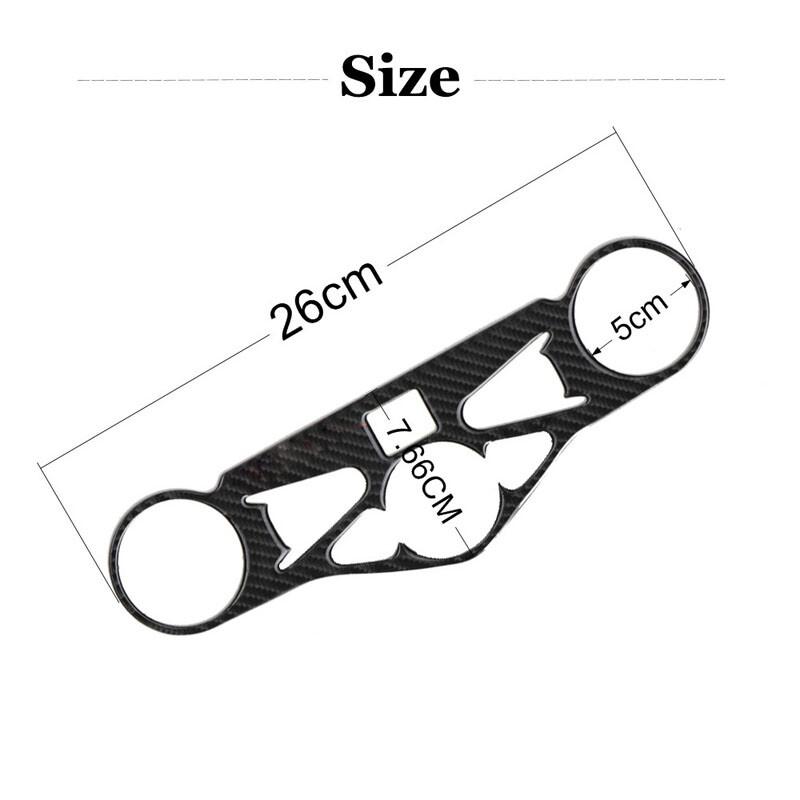 Carbon Fiber Handle Yoke Cover Sticker For 2008-2015 Honda CBR 1000 RR Fireblade